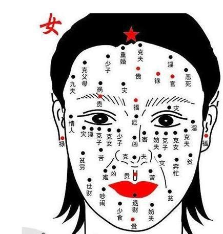 女人痣|女人面相痣图解高清晰版